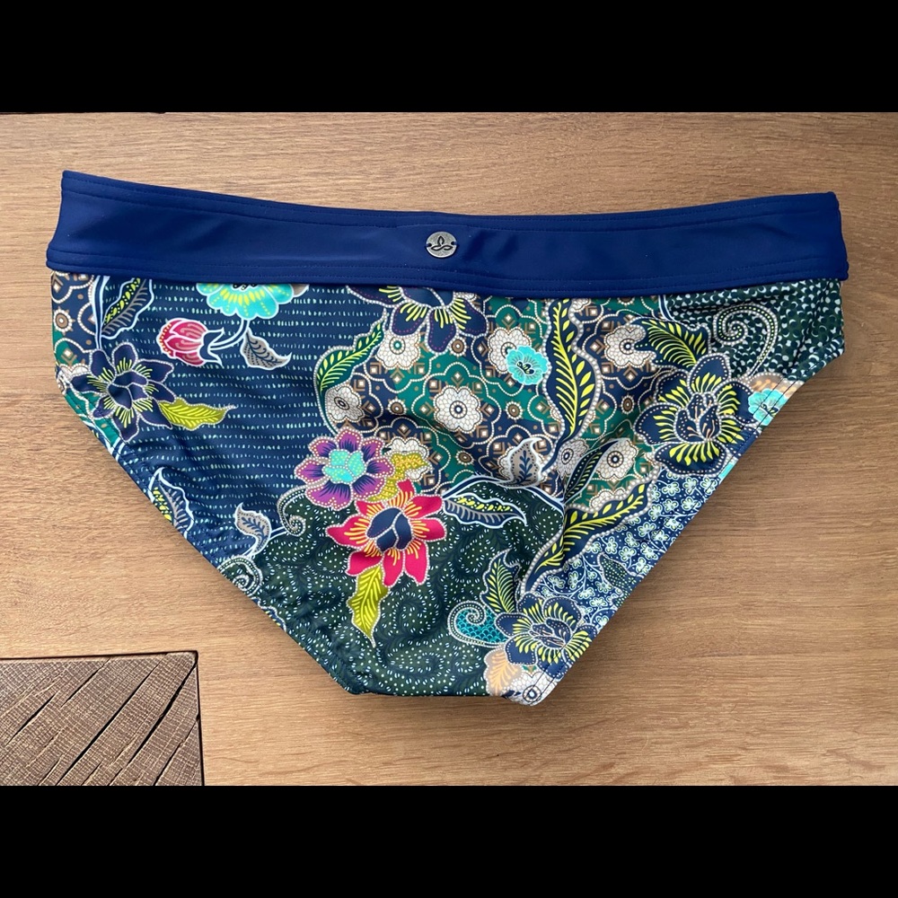 Prana bikini bottom Ramba Blue Anchor Kona small NWT